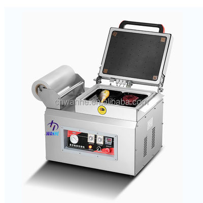 kwaliteit  DZ-350 Food Vacuum Skin Packaging Machine Steak Pork Vegetable Food Tray Sealing Vacuum Sealer Machine fabriek