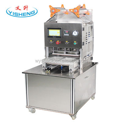 kwaliteit  Custom Type Plastic Beverage Cup New Atmosphere Modified Nitrogen Gas Tray Sealer Packaging Machine fabriek