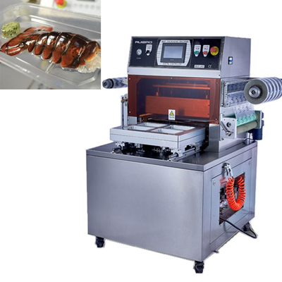 van de het vacuümpakmachine van de bolhuid hoge verzegelaar van het de huiddienblad de vacuüm - de staarten van de kwaliteitszeekreeft zuigen huid verpakkende machine